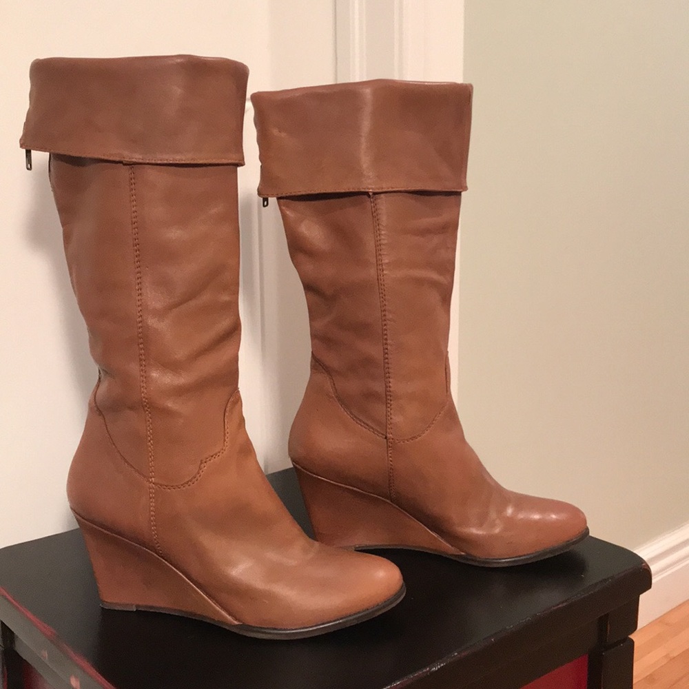 Leather boots STEVEN by Steve Madden Size 9